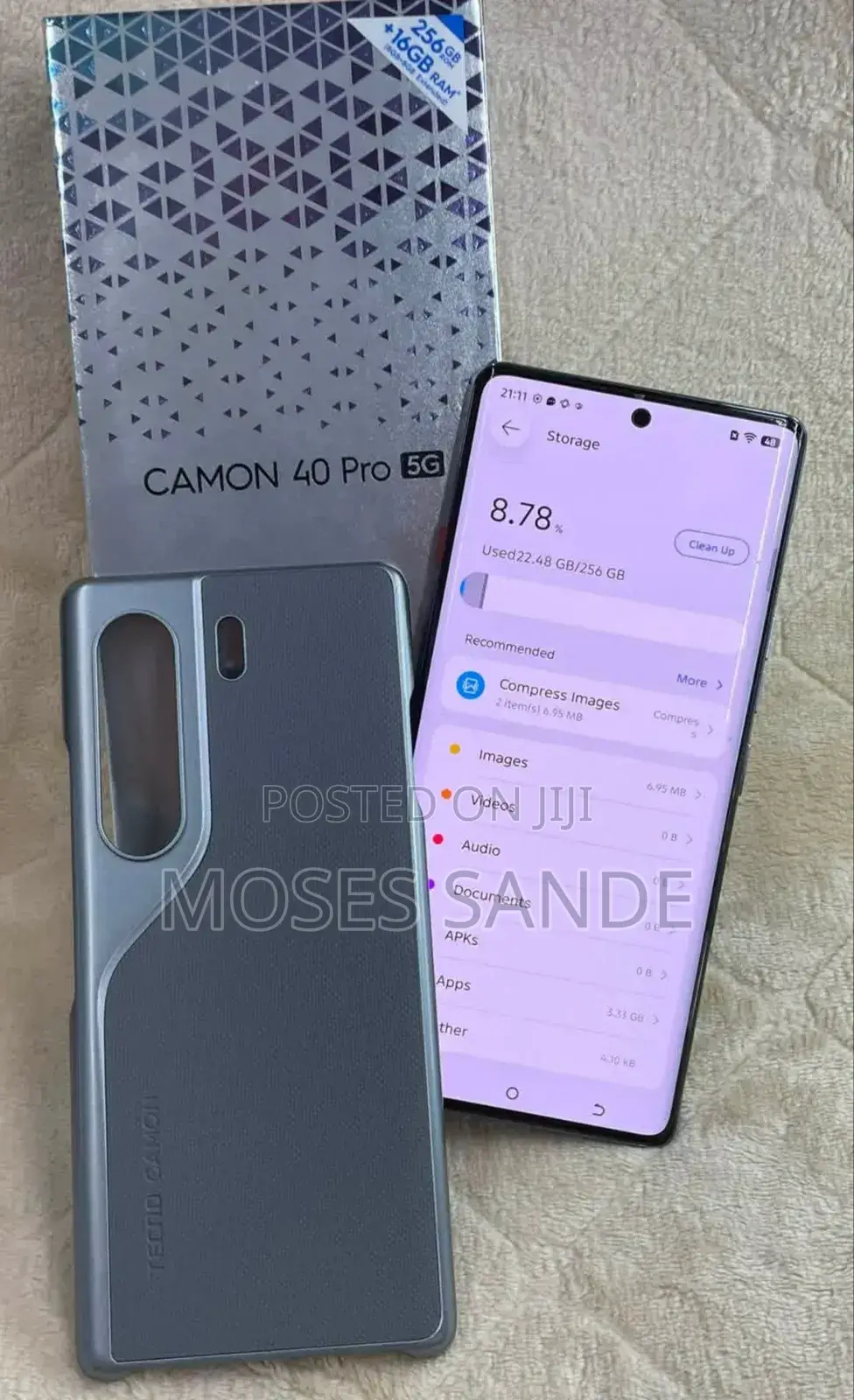 New Tecno Camon 40 Pro 5G 256 GB Gray