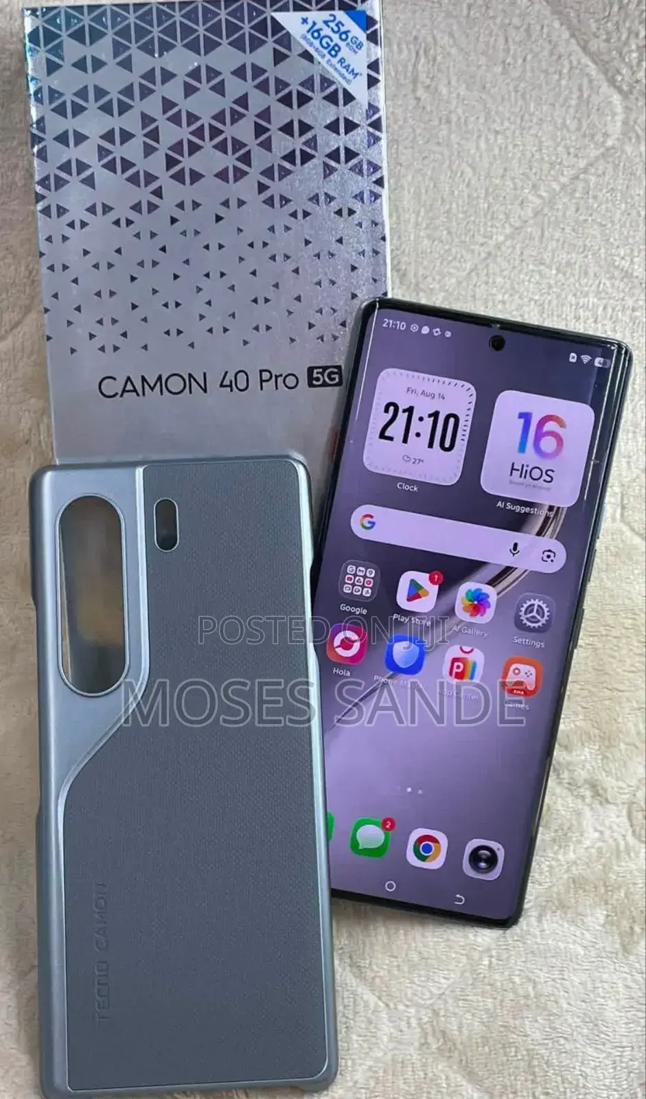 New Tecno Camon 40 Pro 5G 256 GB Black
