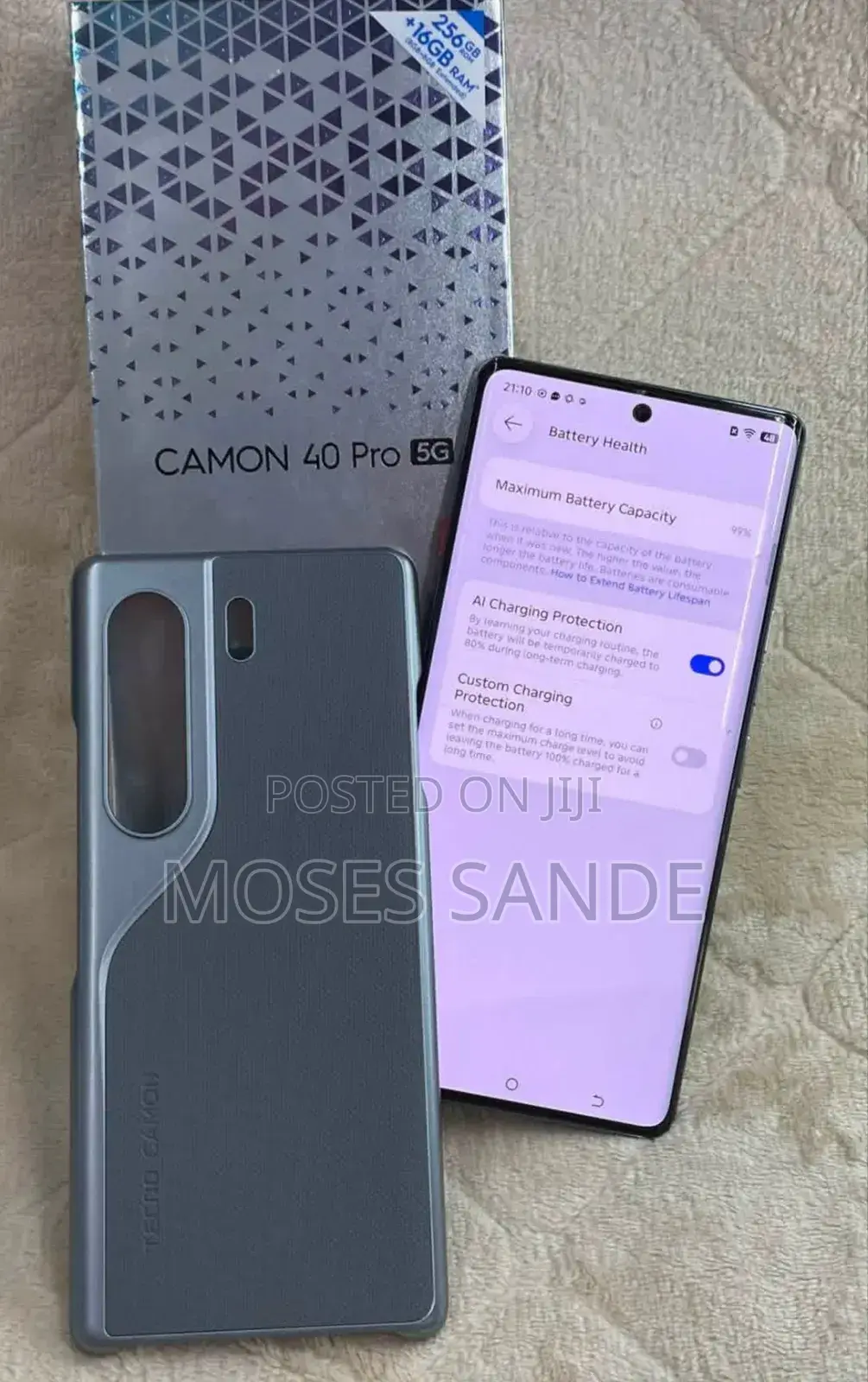 New Tecno Camon 40 Pro 5G 256 GB Black