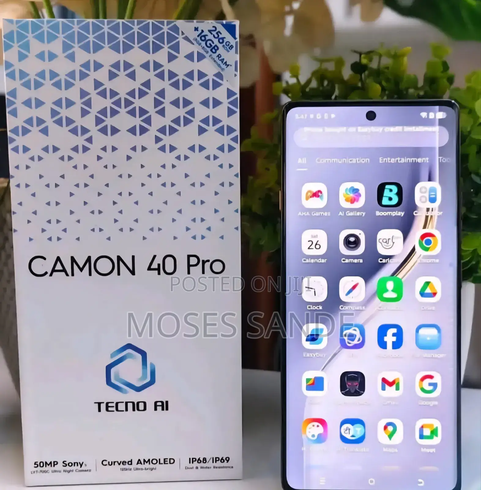 New Tecno Camon 40 Pro 4G 256 GB Black
