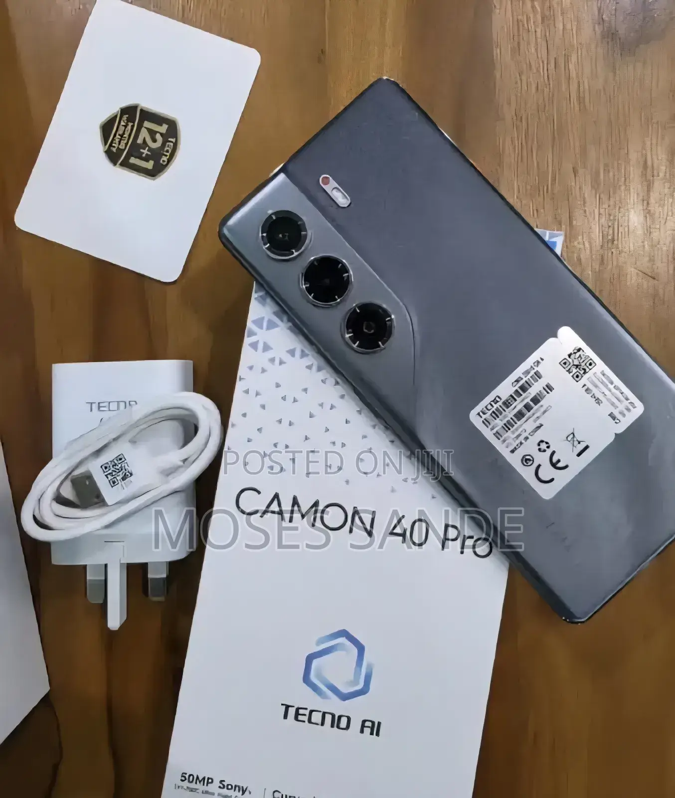 New Tecno Camon 40 Pro 4G 256 GB Black