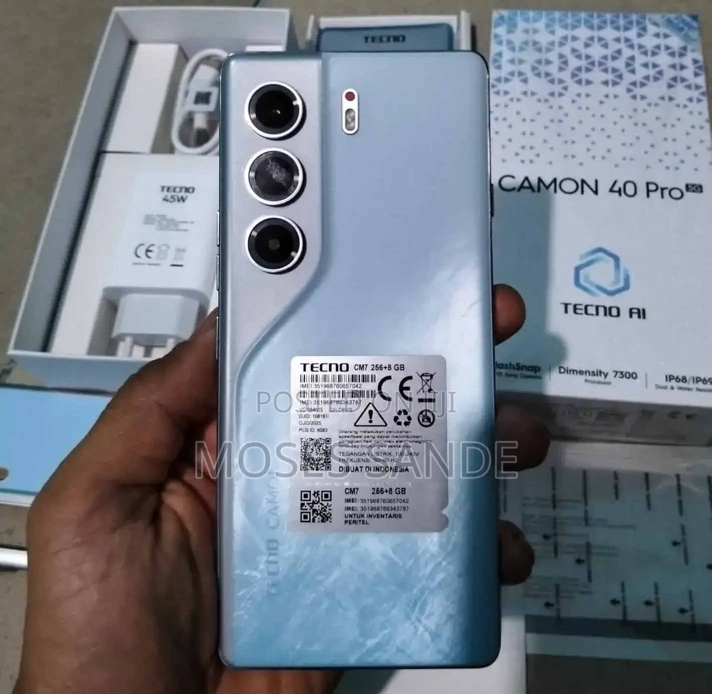 New Tecno Camon 40 Pro 4G 256 GB Blue