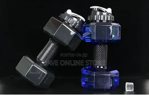 Fitness Dumbbells Weight Strong Water Drinks Bottle