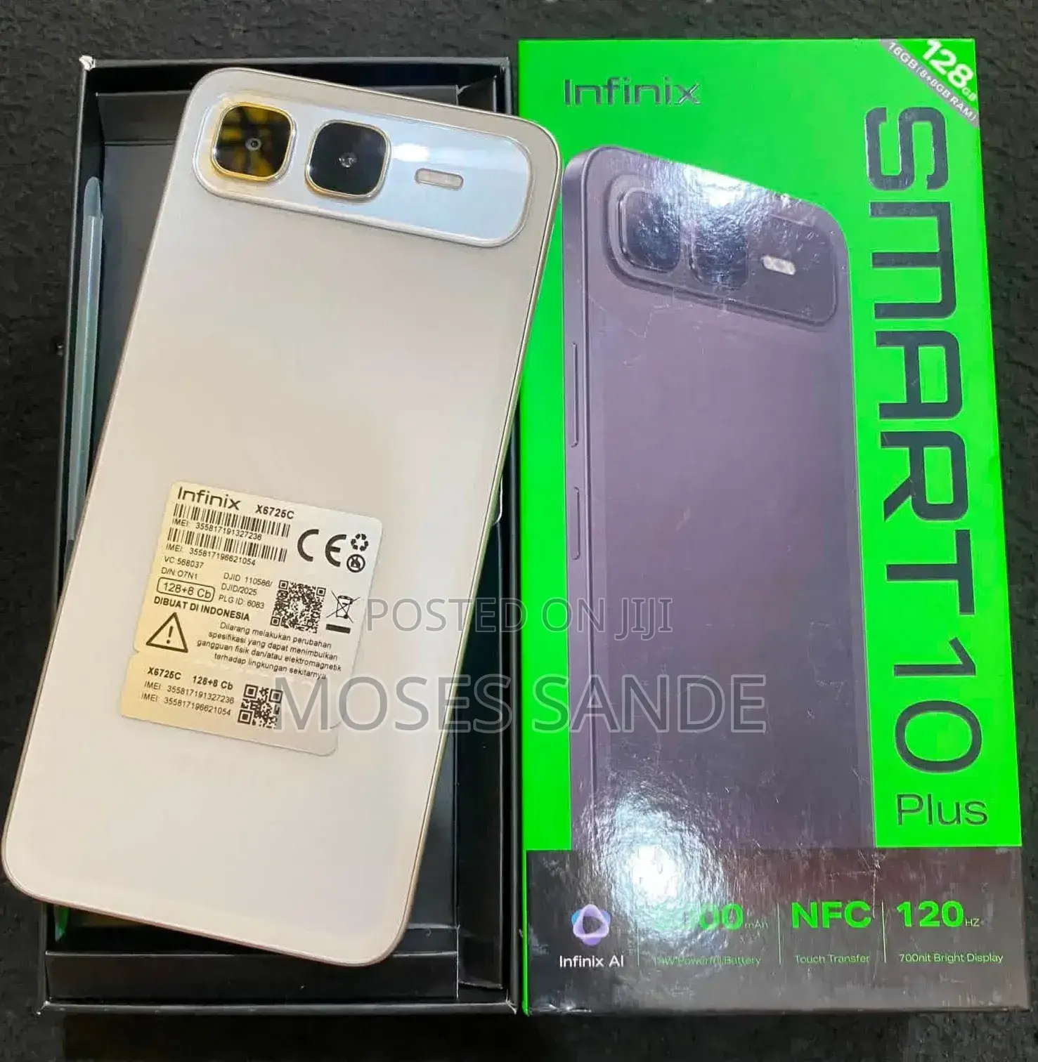 New Infinix Smart 10 Plus 128 GB Silver