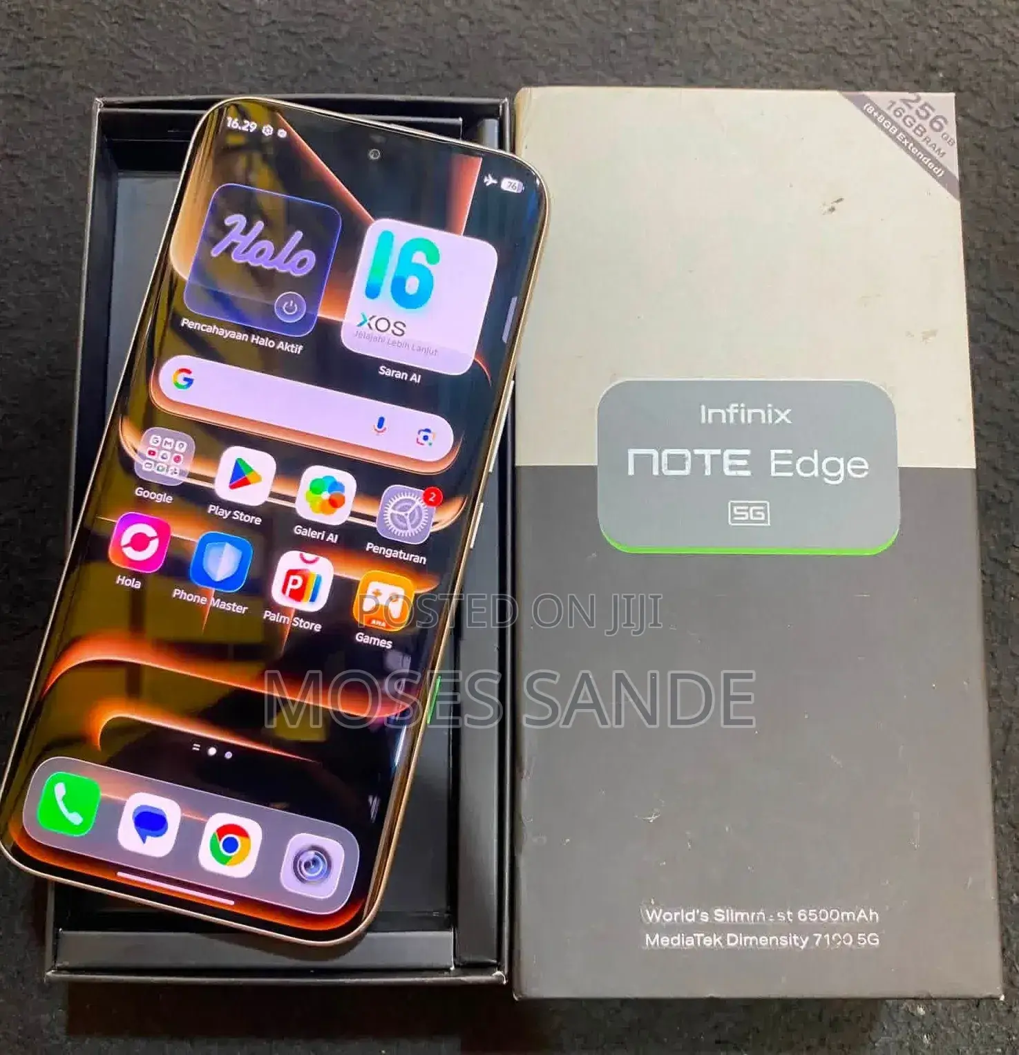 New Infinix Note Edge 256 GB Rose Gold