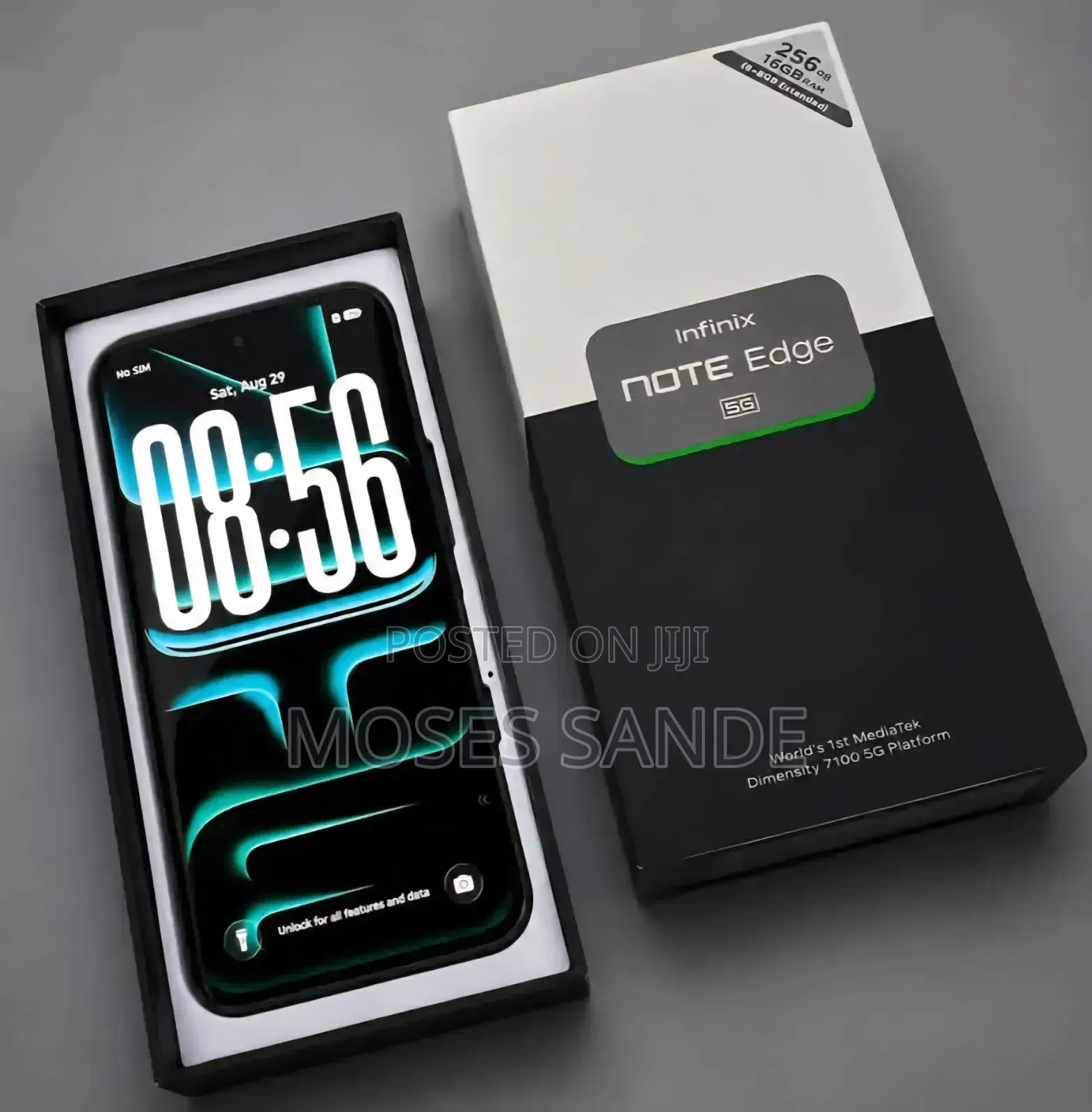 New Infinix Note Edge 256 GB Rose Gold