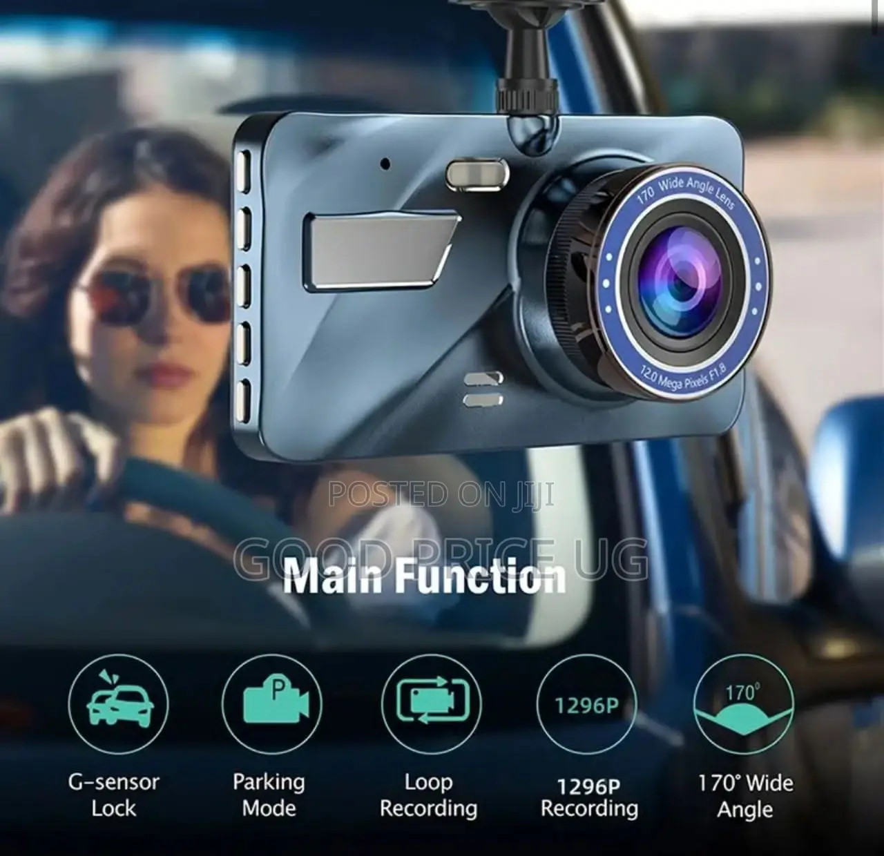 1296P Full HD Car DVR Dash Camera