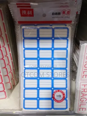 Self-Adhesive Stationary Label Stickers