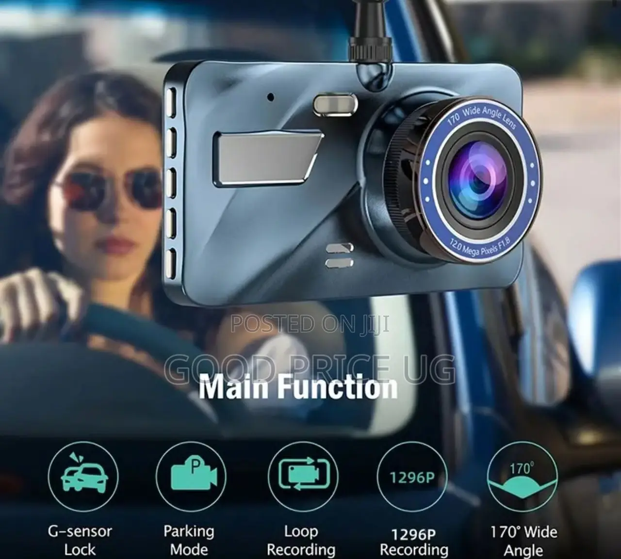 1296P Full HD Car DVR Dash Camera