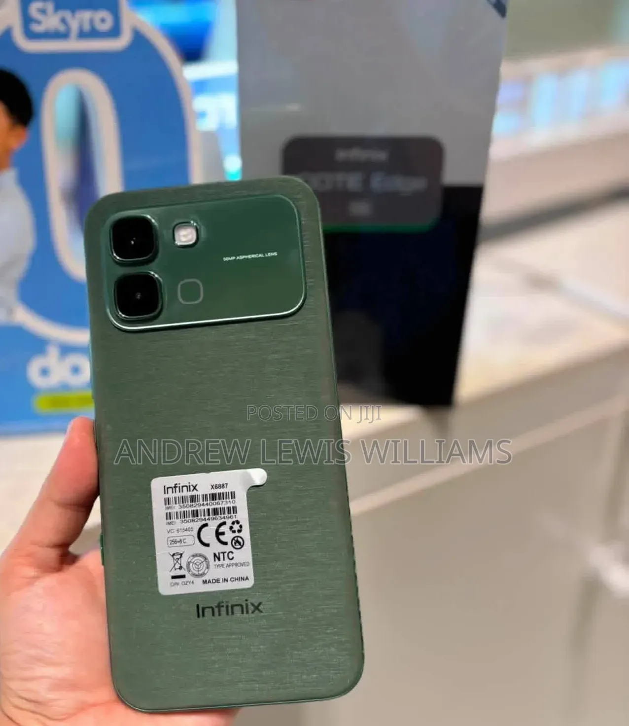 New Infinix Note Edge 256 GB Green