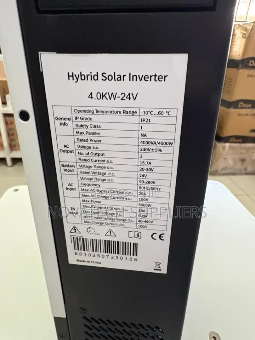 4KW 24V Hybrid Inverter 230V 50/60Hz