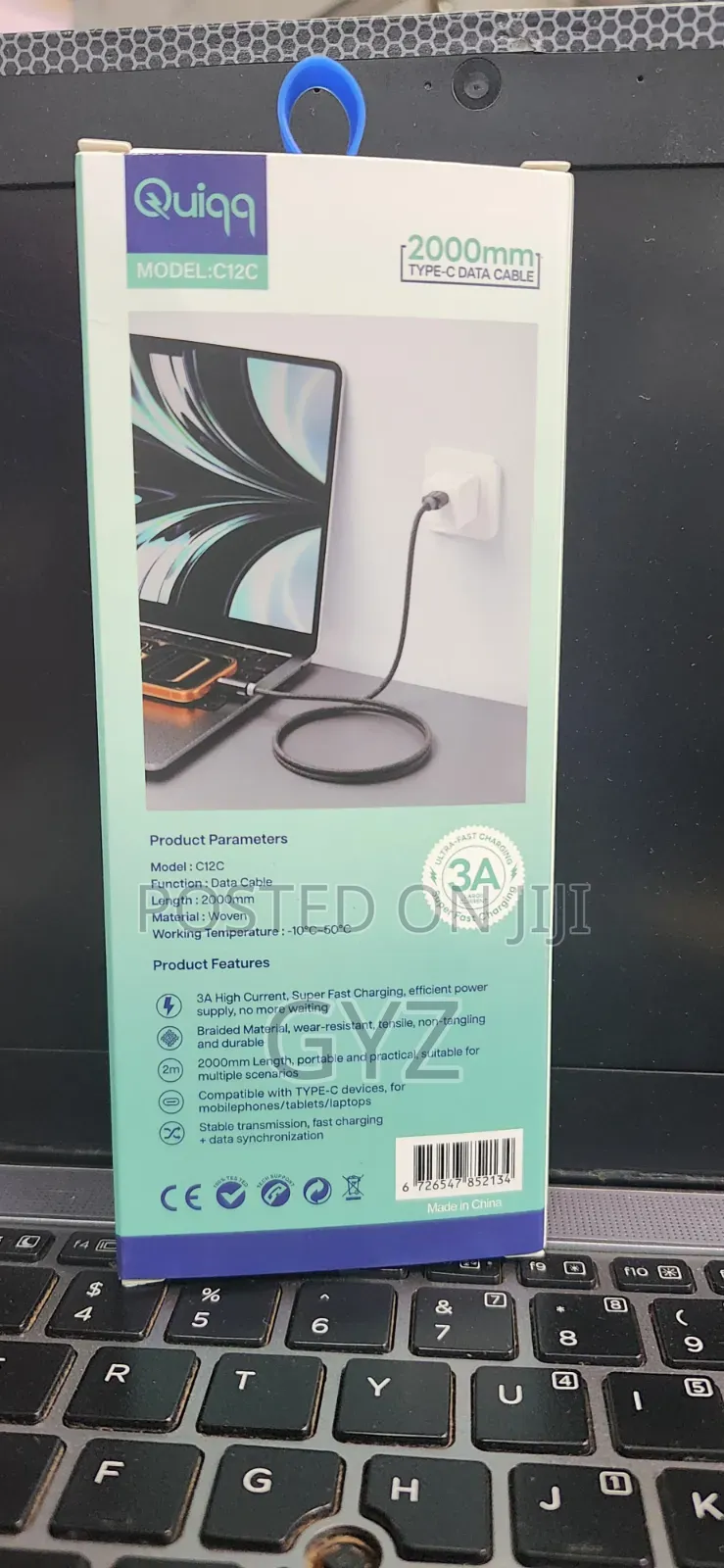 TYPE C to C Quiqq Cable 2 Meter
