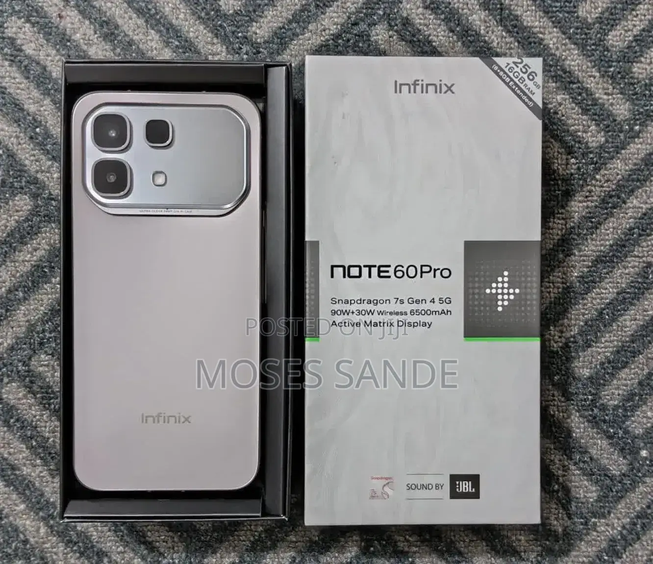 New Infinix Note 60 Pro 256 GB Silver