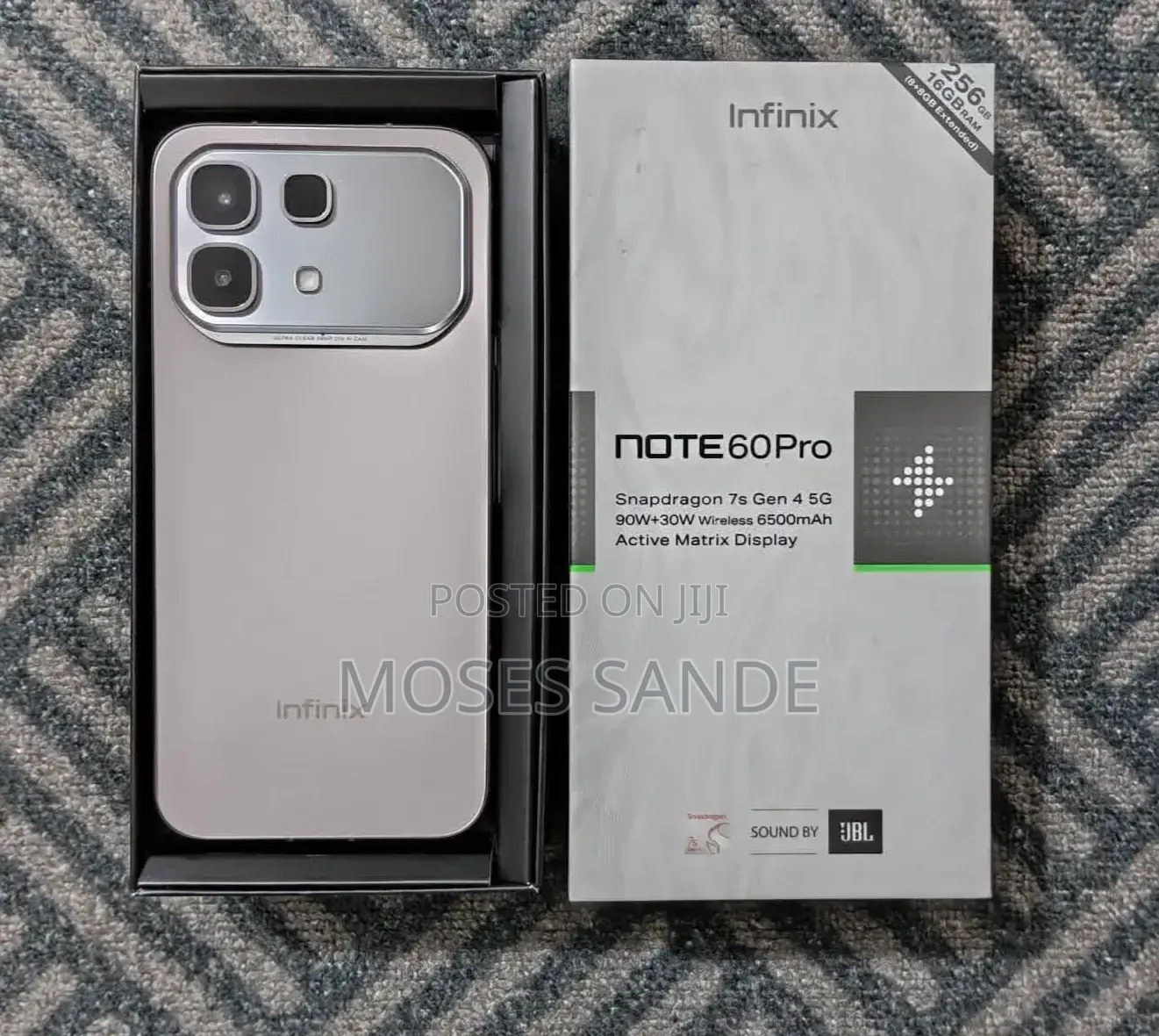 New Infinix Note 60 Pro 256 GB Silver