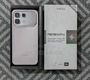 New Infinix Note 60 Pro 256 GB Silver