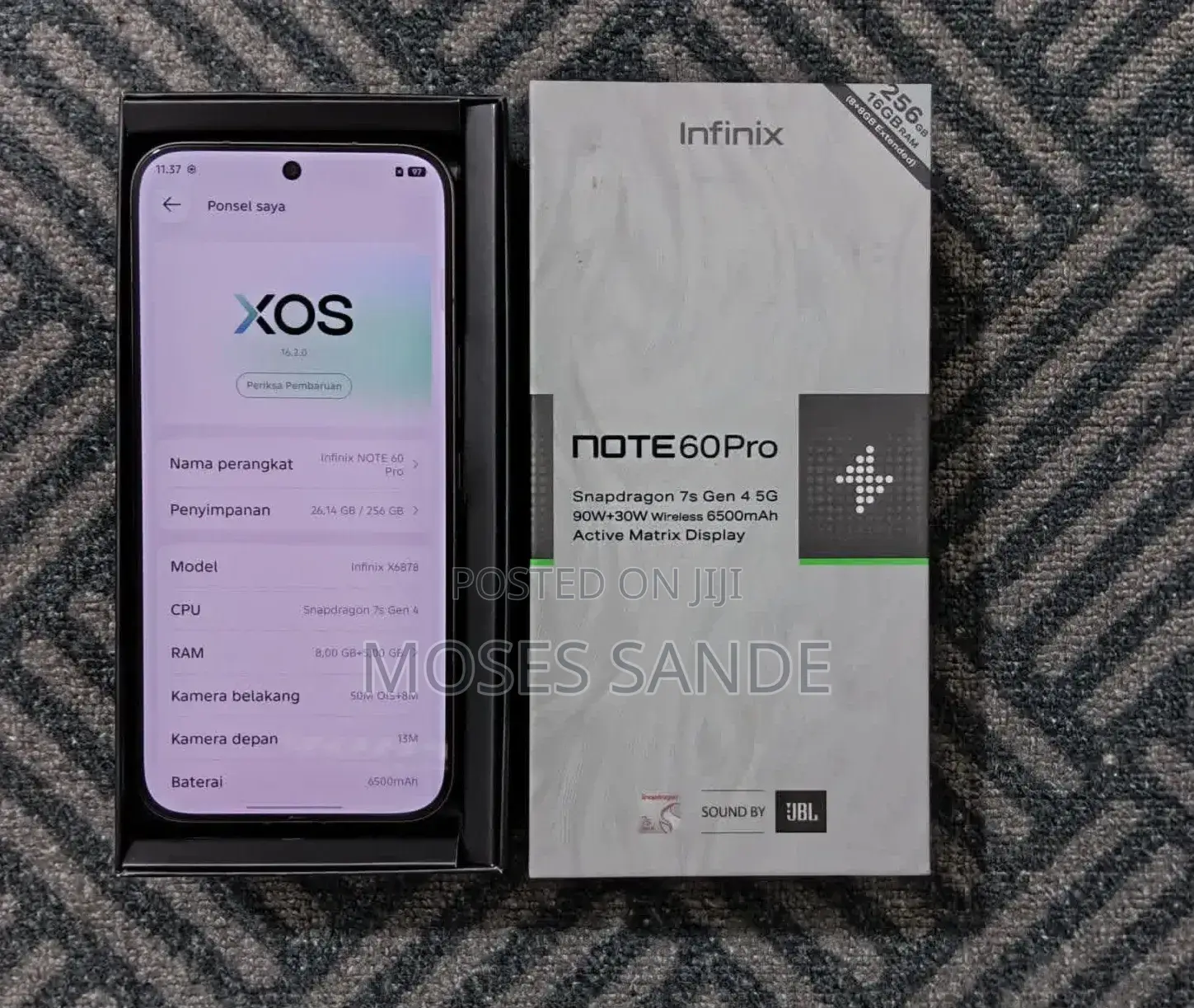 New Infinix Note 60 Pro 256 GB Silver