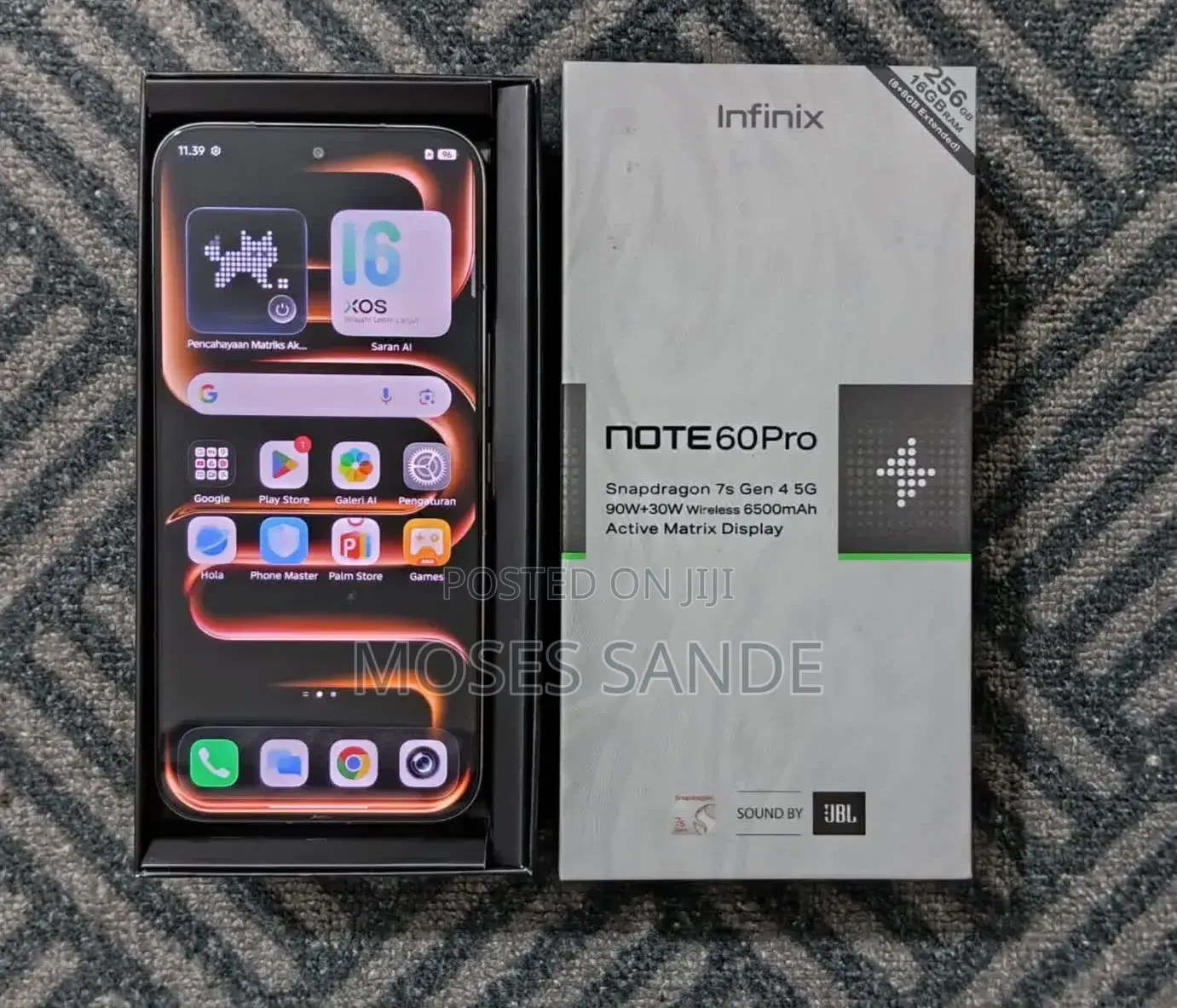 New Infinix Note 60 Pro 256 GB Silver