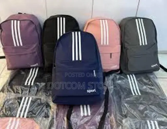 Sporty White Stripes Backpack