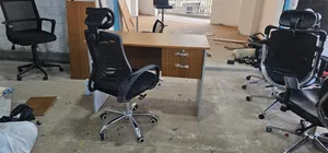 Imported Office Table and Mesh Adjustable Office Chair