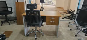 Imported Office Table and Mesh Adjustable Office Chair