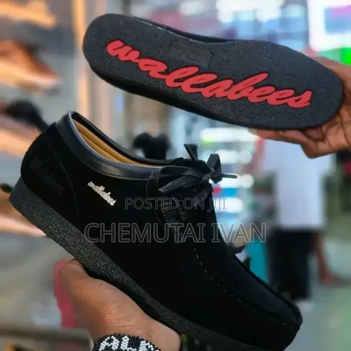 Suede Clarks Wallabies
