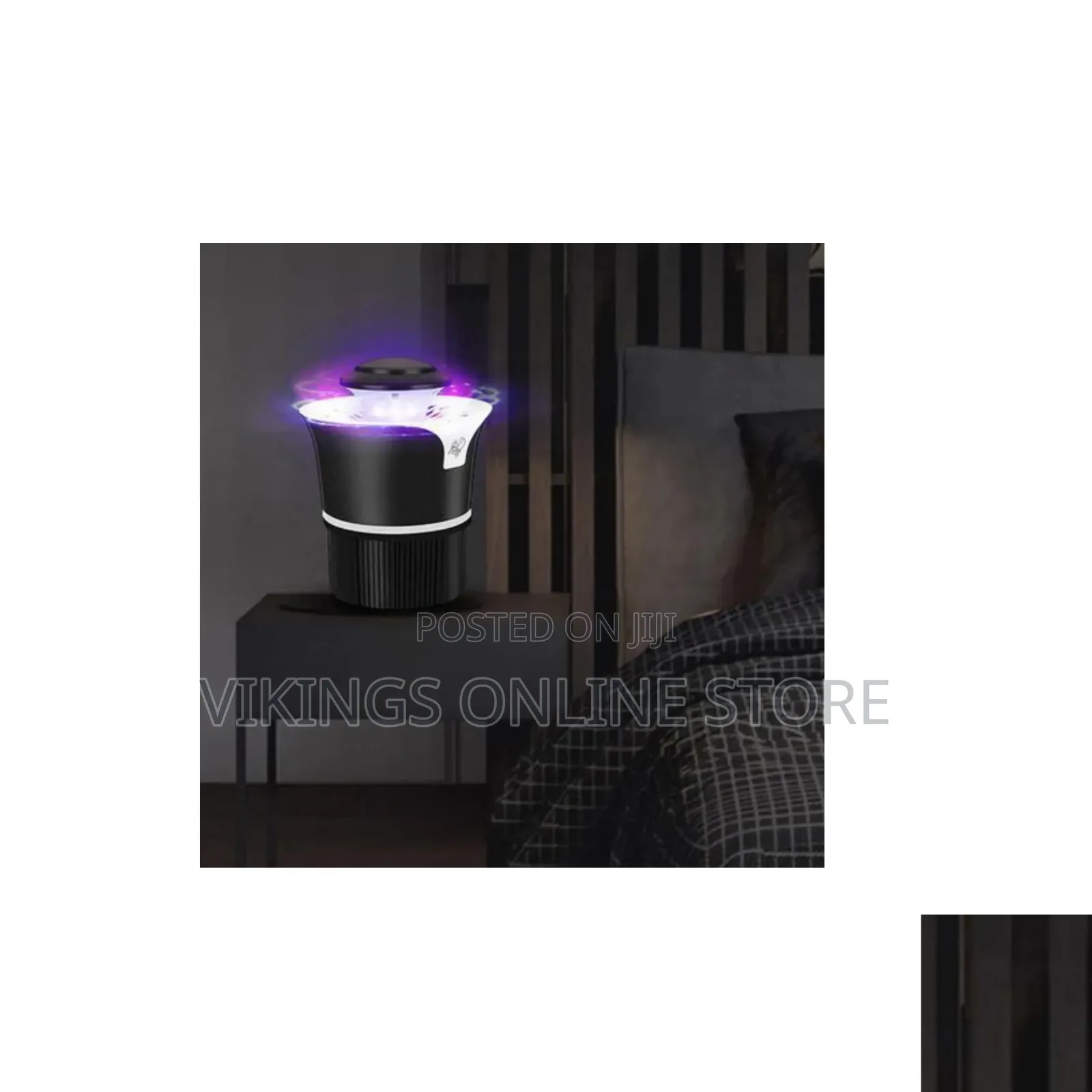 An Electric Mosquito Killer Lamp in Black, Which Uses a UV LED Light