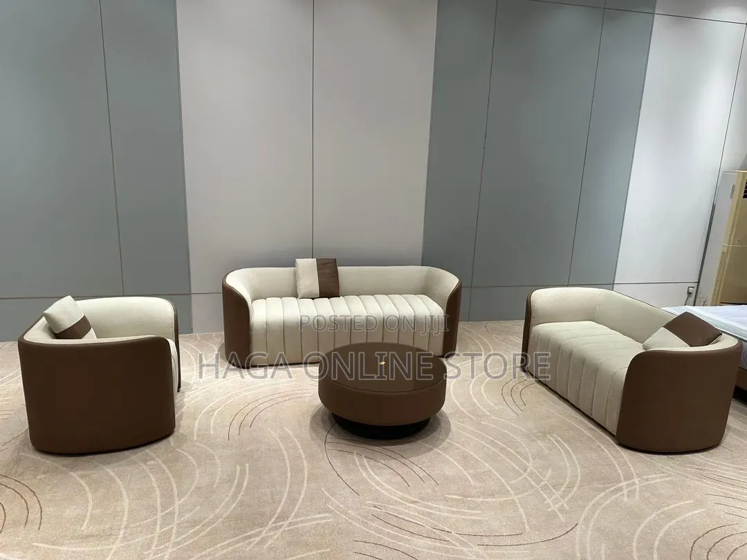 Oval Shaped Sofa 3+2+1+1