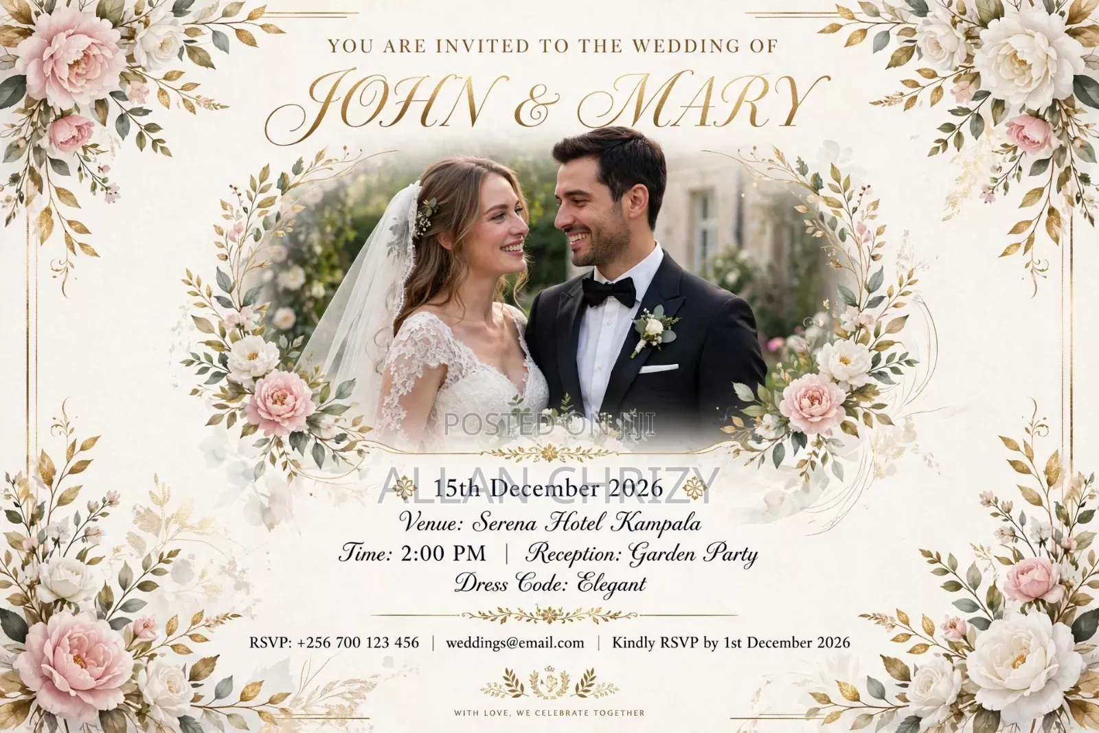 Wedding Photos Design 1 Hour Delivery