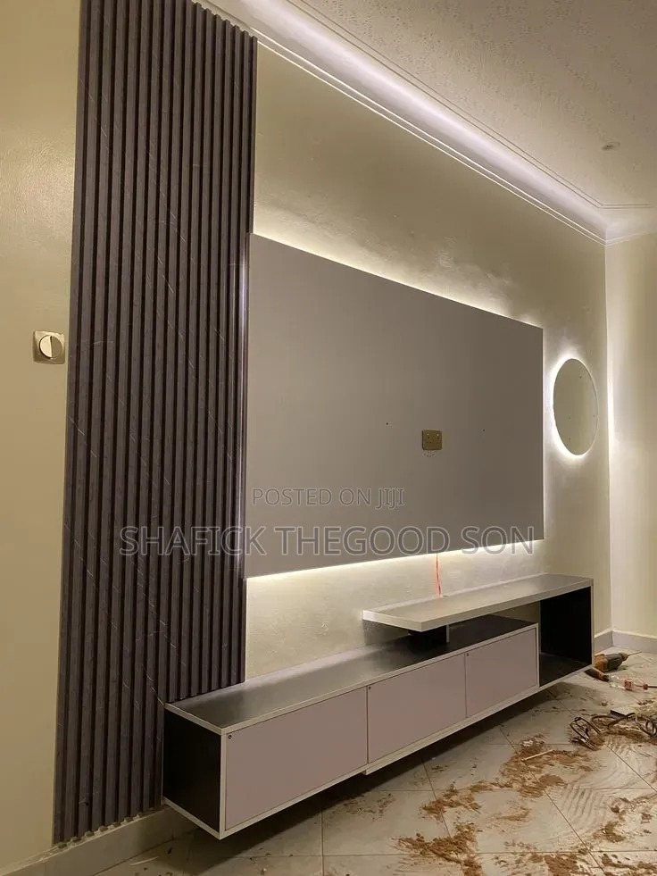 TV Wall Unit With Wall Panels