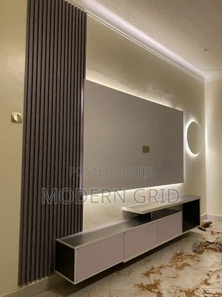 TV Wall Unit With Wall Panels