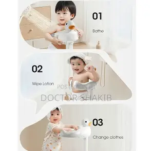 Infant Bath Support Shower Stand With Anti-Slip Base