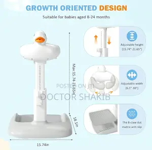 Infant Bath Support Shower Stand With Anti-Slip Base