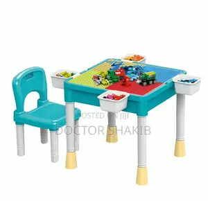 Multi-Functional Children's Activities Block Desk