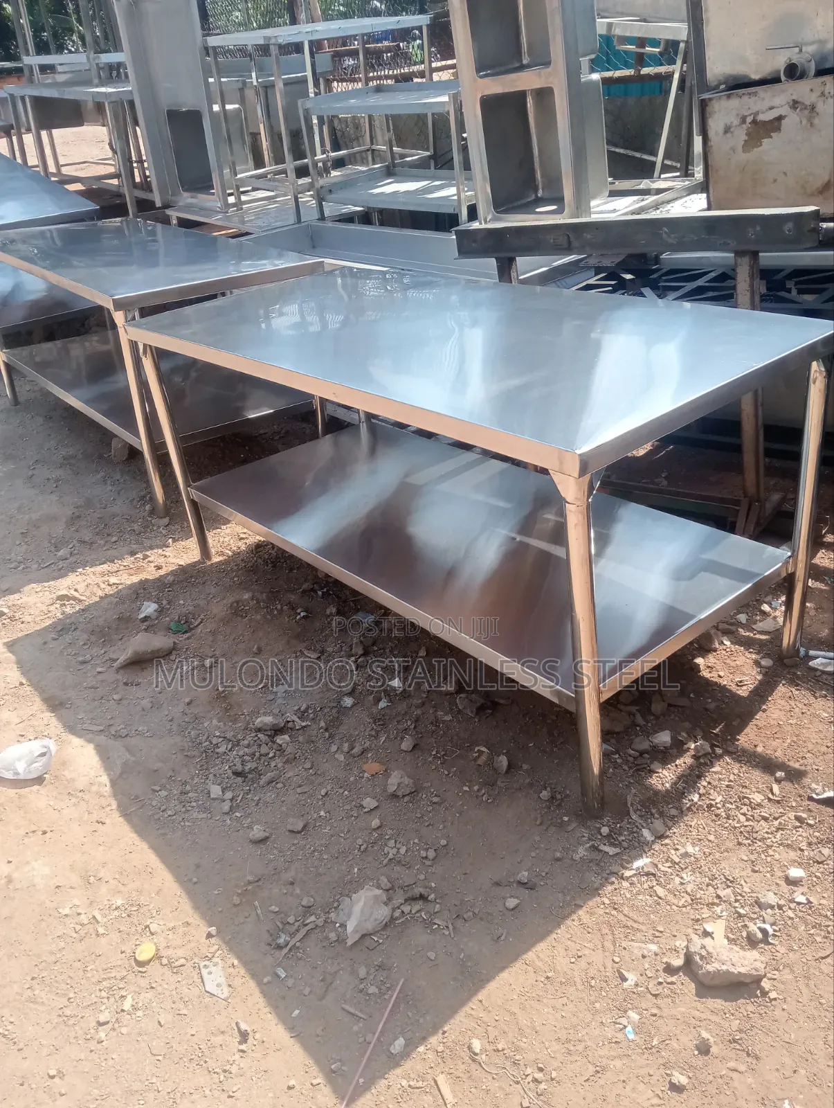 Commercial Stainless Working Table Double