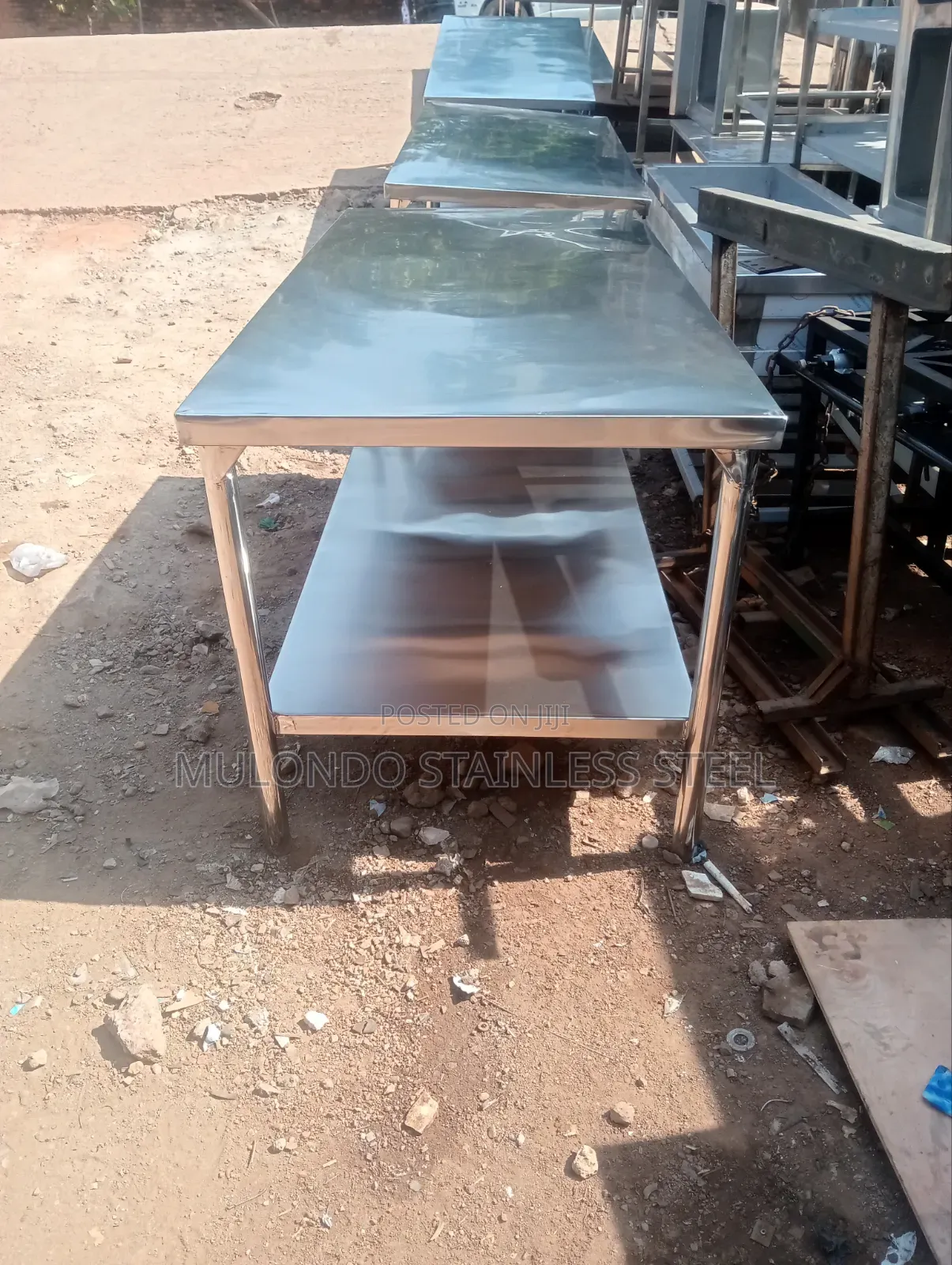 Commercial Stainless Working Table Double