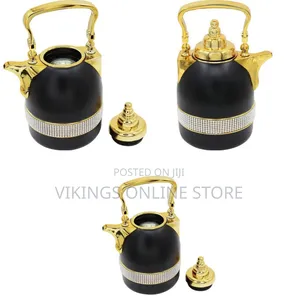 Luxury Arabic-Style Thermal Vacuum Flask Set (Dallah)