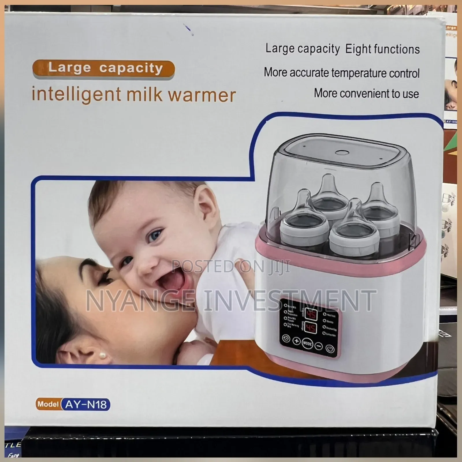 Large Capacity Digital 4 Bottle Milk Warmer. Milk and Bottle Warmer