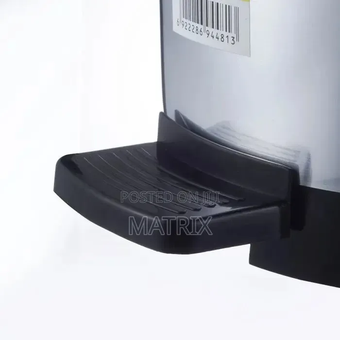 20L Stainless Steel Wastebin – Large Pedal Bin, Fingerprint-Resistant
