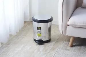 20L Stainless Steel Wastebin – Large Pedal Bin, Fingerprint-Resistant