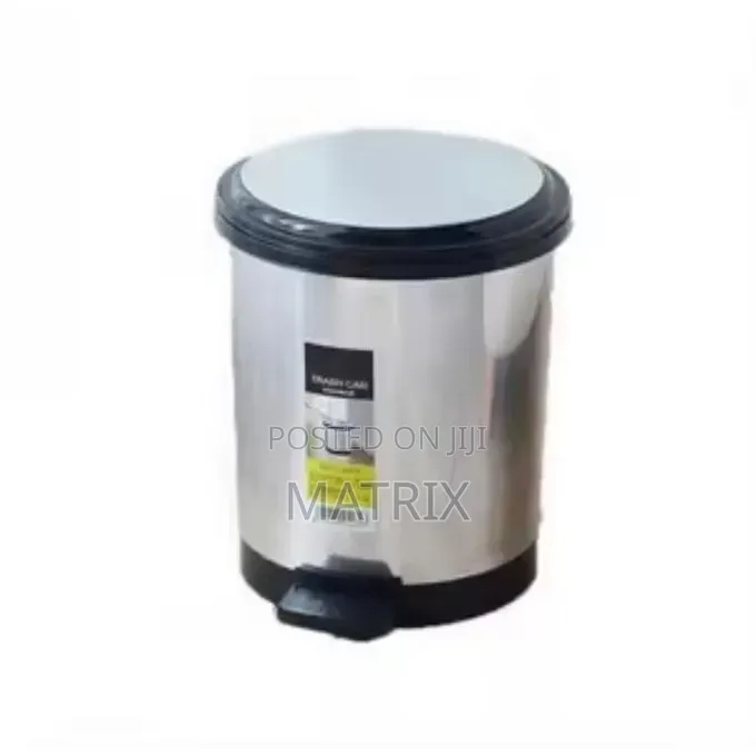 12L Stainless Steel Wastebin – Pedal Trash Can