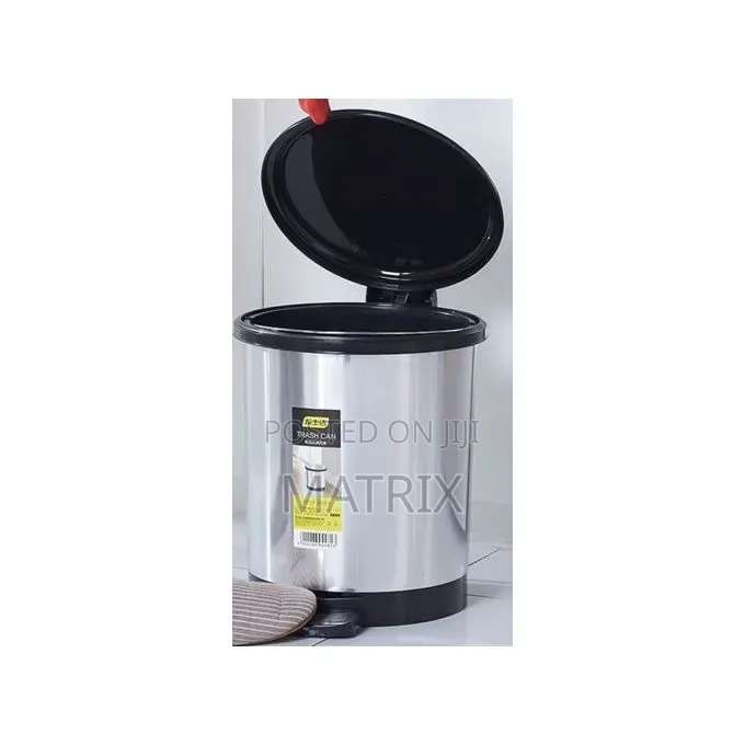 12L Stainless Steel Wastebin – Pedal Trash Can