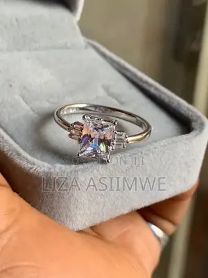 Radiant-Cut Center Stone Engagement/Promise Ring