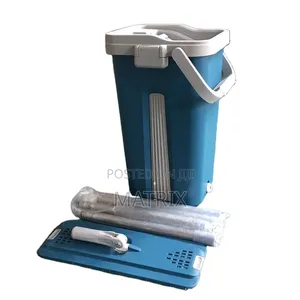 Self Cleaning Flat Mop Bucket Set – 360° Rotating, Telescopic