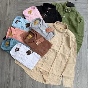 Lee Long-Sleeve Linen-Blend Button-Down Shirts