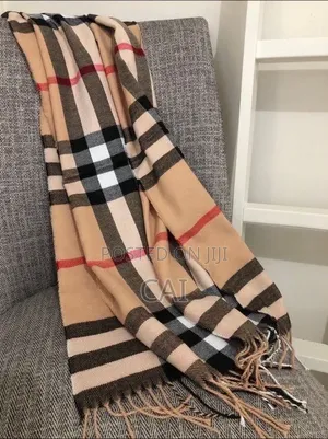 Burberry Two Fringed Winter Scarves