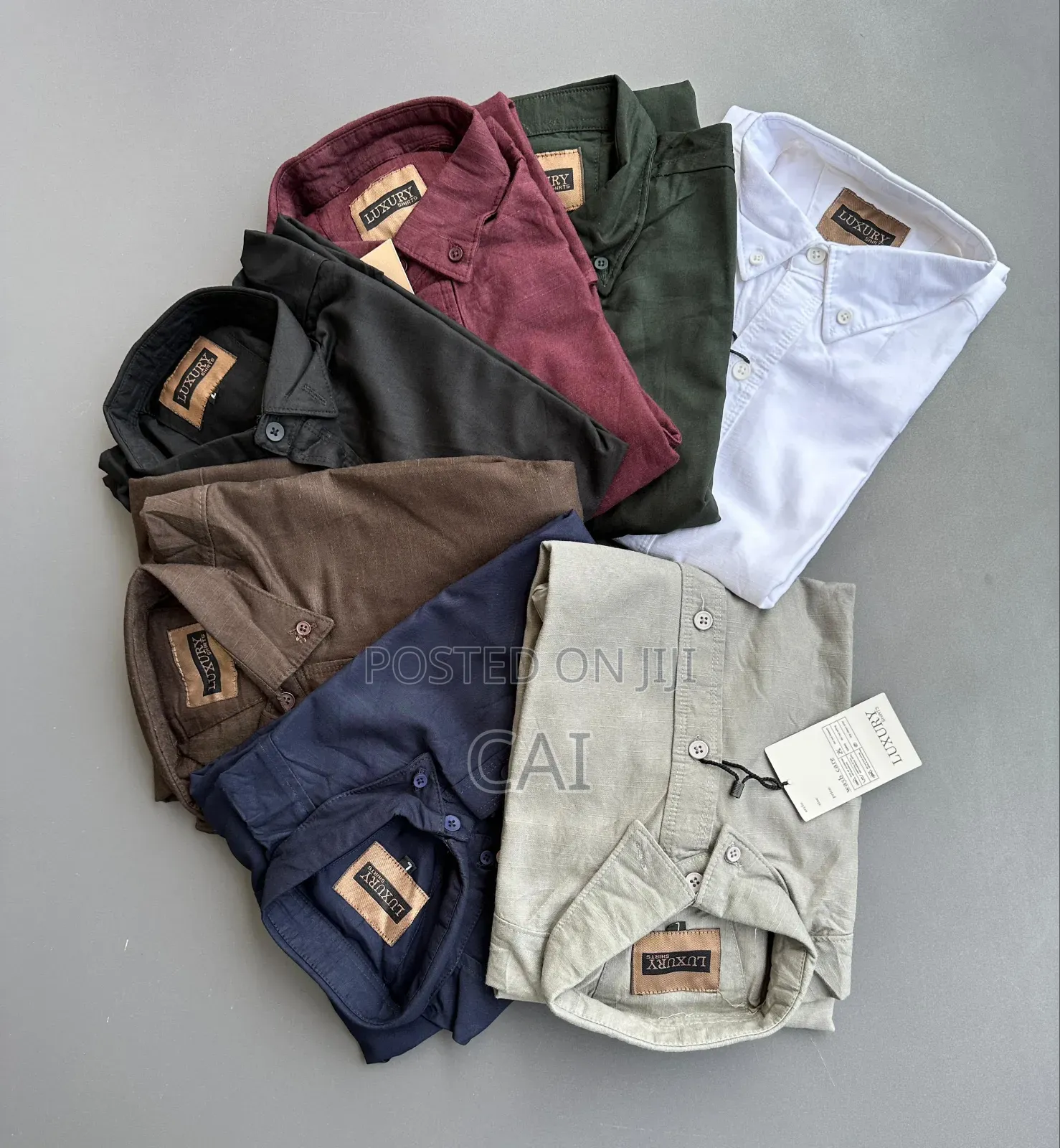 Earth and Neutral Tone Long-Sleeve Casual Linen Shirts