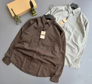 Earth and Neutral Tone Long-Sleeve Casual Linen Shirts