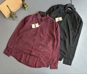 Earth and Neutral Tone Long-Sleeve Casual Linen Shirts