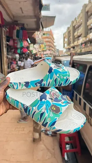 Crocs and a Bathing Ape (BAPE Slide Sandals