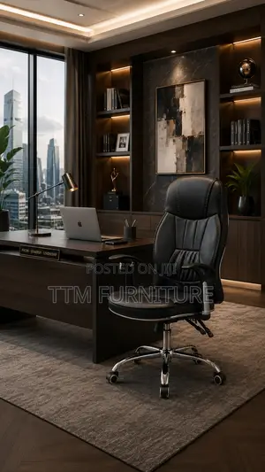 High Back Leather Recliner Office Chair